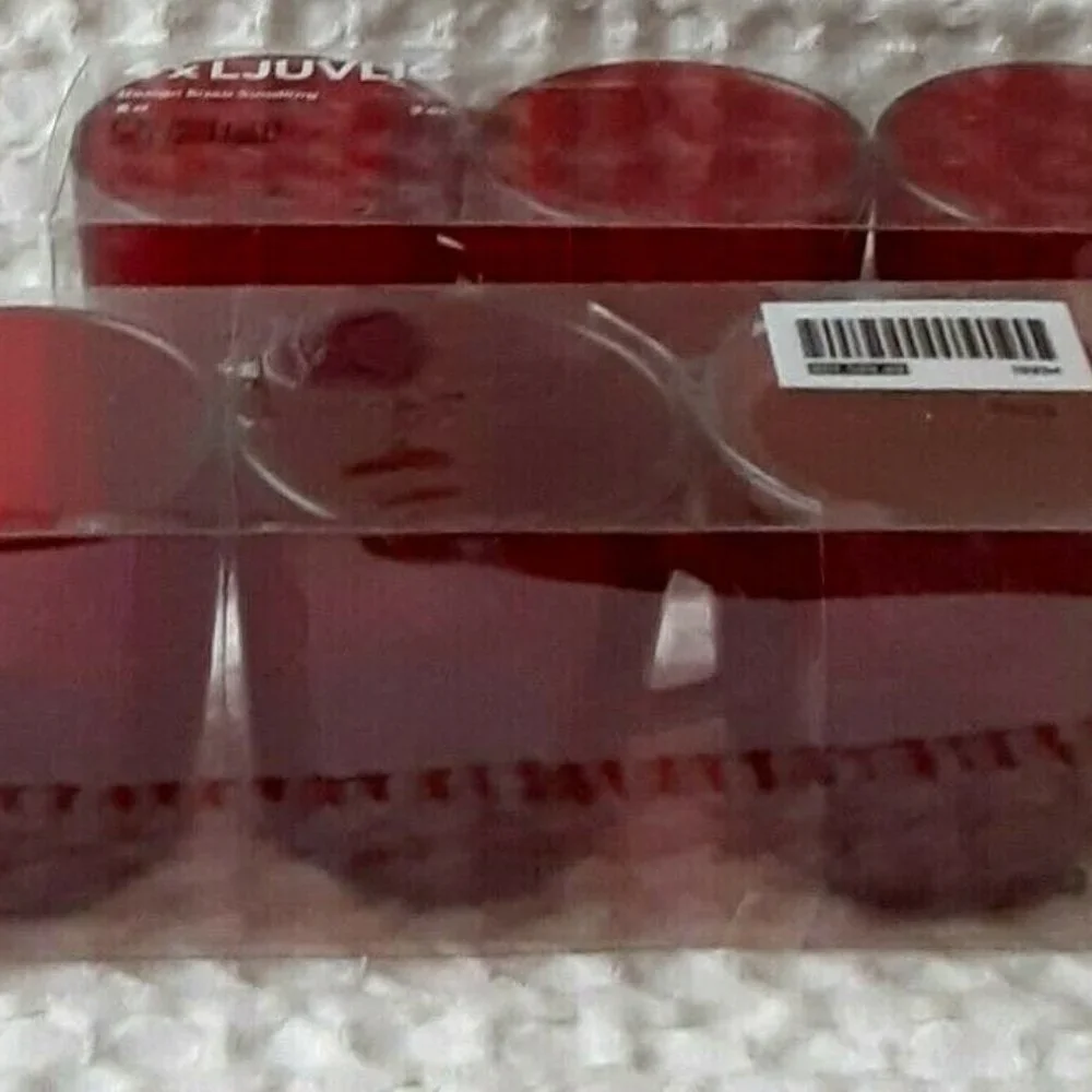 Ikea LJUVLIG 3 oz RED EXPRESSO Mug Cup 2 Sets of 4 Sissa Sundling Total 8 New